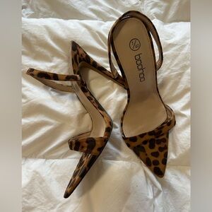 Leopard stilettos. Size 7